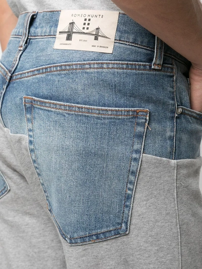 Romeo Hunte Light-wash Denim Shorts In Blue