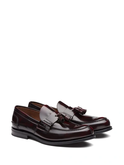 Shop Church's Tiverton R Tassel-detail Loafers In Red