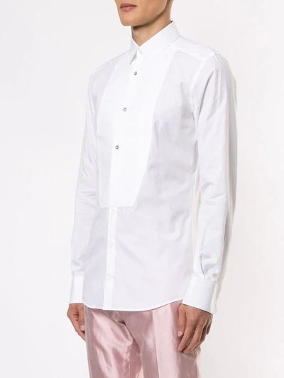 Shop Dolce & Gabbana Tuxedo Shirt In White