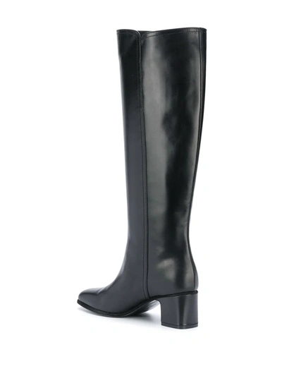 Ferragamo Gancini Knee-high Boots In Black