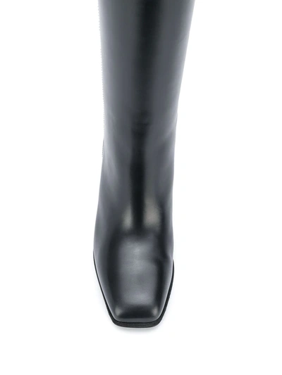 Shop Ferragamo Gancini Knee-high Boots In Black