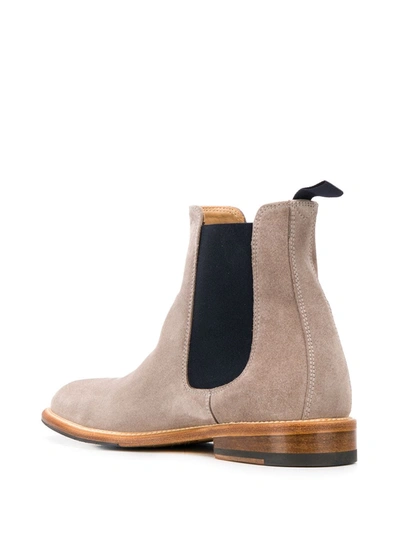 Scarosso Chelsea Colour-block Boots In Grey