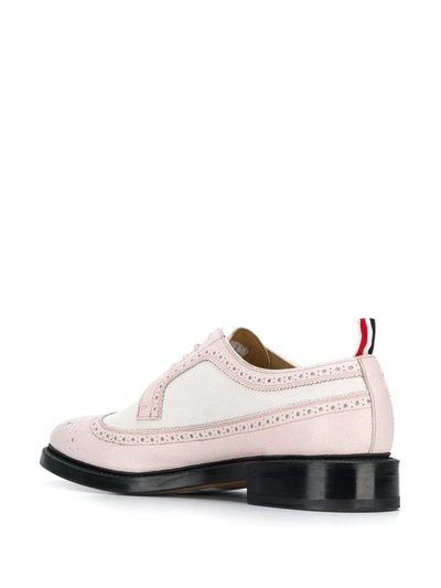 Shop Thom Browne Longwing Spectator Brogues In Pink
