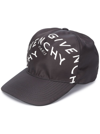 Shop Givenchy Refracted Logo Cap In Black