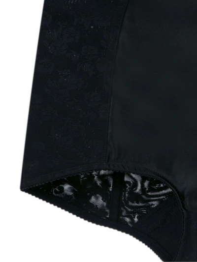 Shop Dolce & Gabbana Corset Culotte Briefs In Black