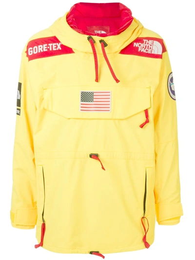 X The North Face Expedition Pullover Jacket In Yellow