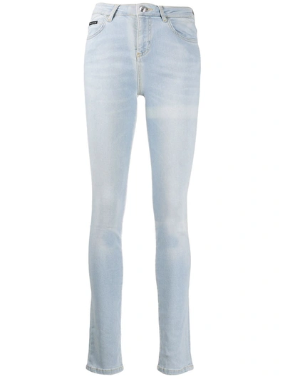 Shop Philipp Plein High-rise Skinny Jeans In 07gd Gang Dance