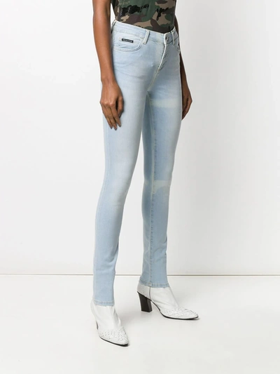 Philipp Plein Super High Rise Skinny Jeggings In 07gd Gang Dance