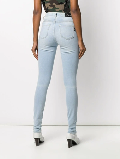 Philipp Plein Super High Rise Skinny Jeggings In 07gd Gang Dance