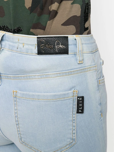 Philipp Plein Super High Rise Skinny Jeggings In 07gd Gang Dance