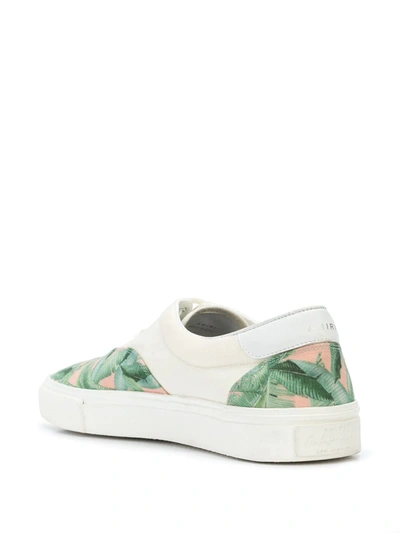 Shop Amiri Banana Leaf Print Sneakers In Pink