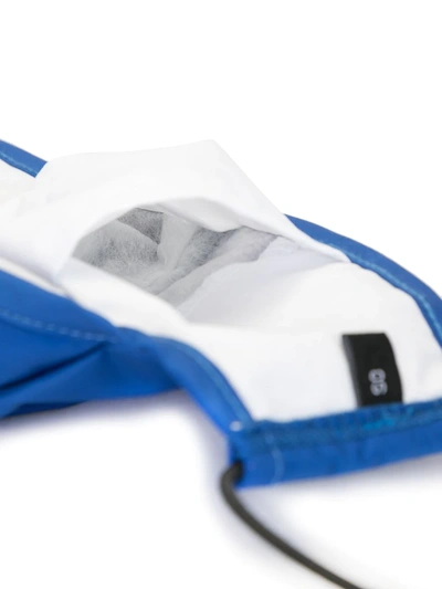 Mostly Heard Rarely Seen Logo Patch Face Mask In Blue