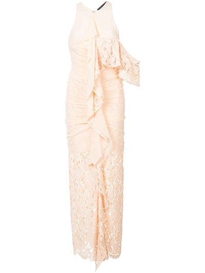 Shop Proenza Schouler Corded Lace Dress In Neutrals