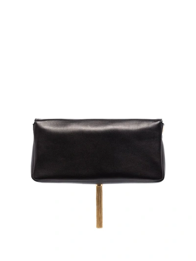 Shop Saint Laurent Kate 99 Shoulder Bag In Black