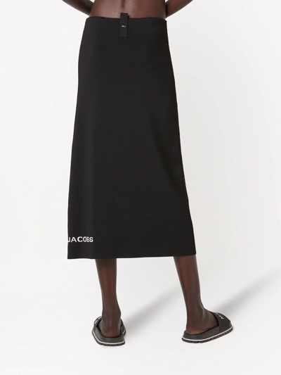 Shop Marc Jacobs The Tube Knitted Skirt In Black