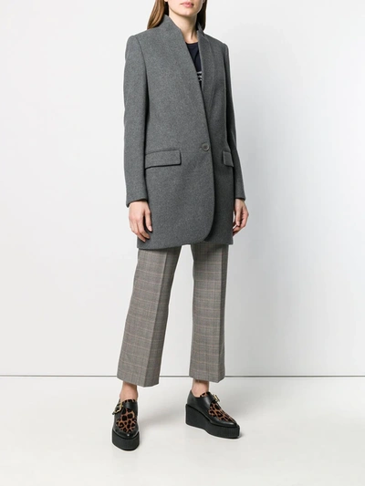 Shop Stella Mccartney Bryce Single-breasted Coat In Grey