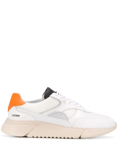 Shop Axel Arigato Contrast Panel Colour Block Sneakers In White