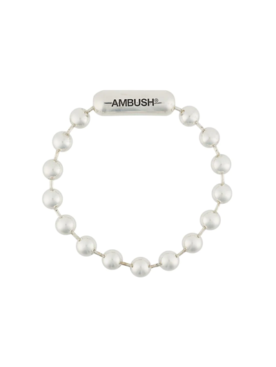 Shop Ambush Ball Chain Bracelet In Silver