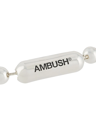 Shop Ambush Ball Chain Bracelet In Silver
