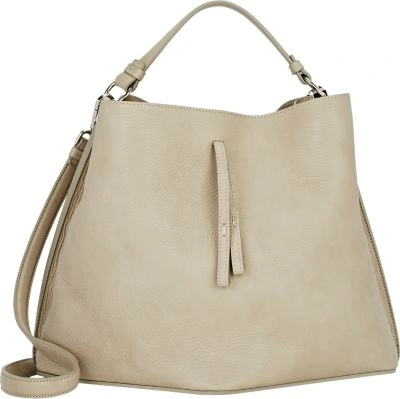 Maison Margiela Pentagon-base Medium Bucket Bag In Beige/black