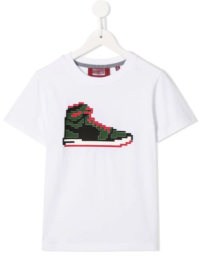 Shop Mostly Heard Rarely Seen 8-bit Tiny Red Sneak T-shirt In White