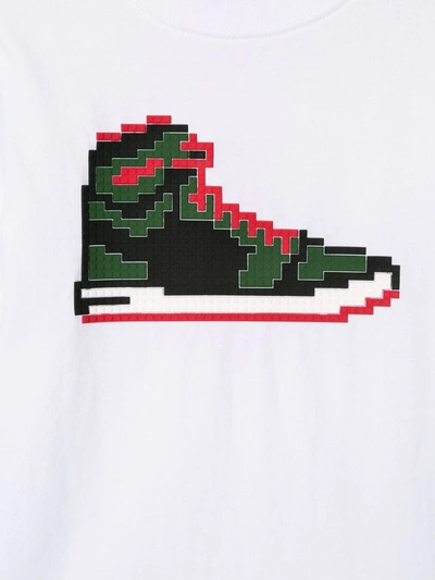 Shop Mostly Heard Rarely Seen 8-bit Tiny Red Sneak T-shirt In White