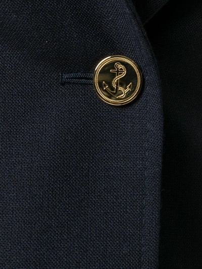 Thom Browne Button Long-sleeved Casual Jacket In Blue