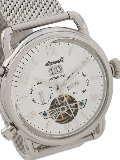 Shop Ingersoll Watches New England 43mm Watch In Silver