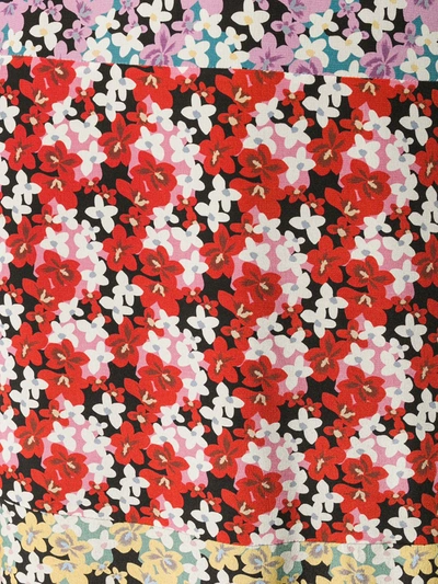 VALENTINO FLORAL PRINT DRESS - 紫色