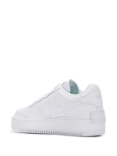 Shop Nike Af1 Shadow "triple White" Sneakers