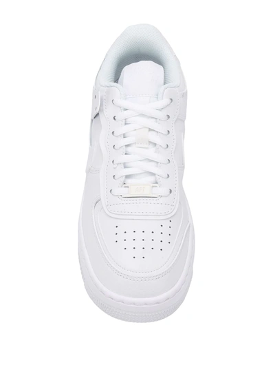 Shop Nike Af1 Shadow "triple White" Sneakers