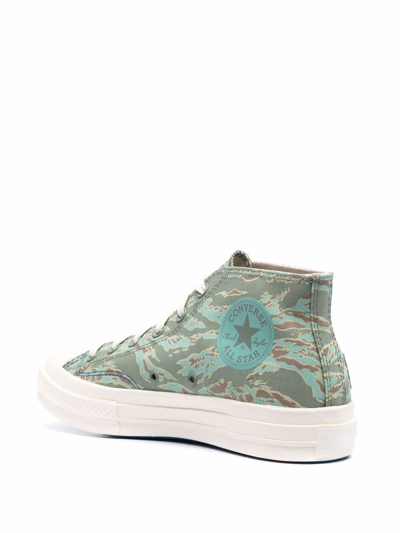 Shop Converse X Undefeated Chuck 70 Mid Sneakers In Green