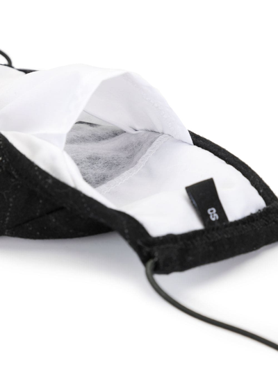 Mostly Heard Rarely Seen Pinstripe Face Mask In Black