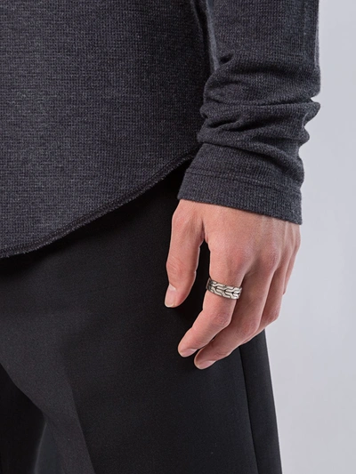 John Hardy Silver Classic Chain Band Ring In Silver