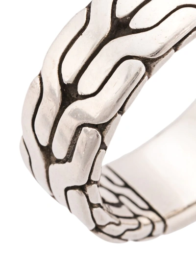 John Hardy Silver Classic Chain Band Ring In Silver