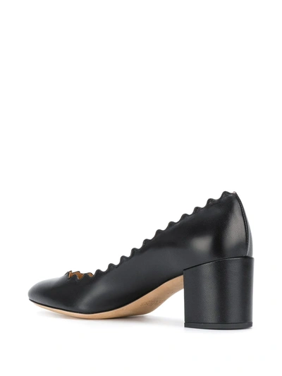 Shop Chloé Lauren Mid-heel Pumps In Black