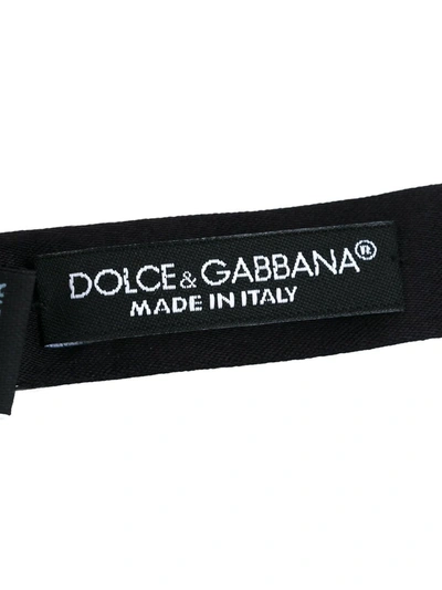 Shop Dolce & Gabbana Silk Bow Tie In Black