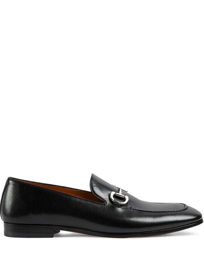 Shop Gucci Horsebit Loafers In Black