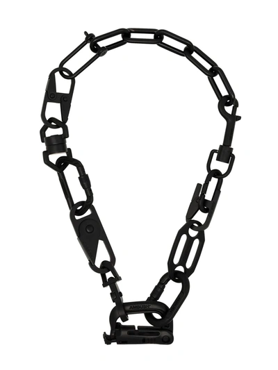 Ambush Black Carabiner Chain Necklace In Black