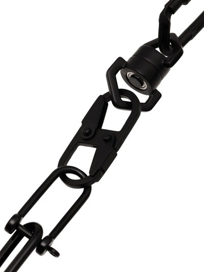 Shop Ambush Carabiner Chain Necklace In Black