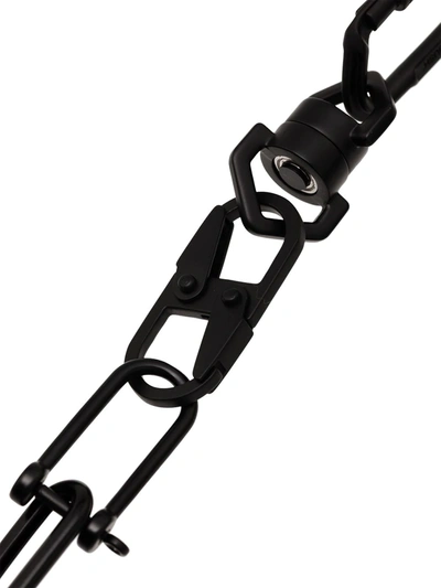 Ambush Black Carabiner Chain Necklace In Black