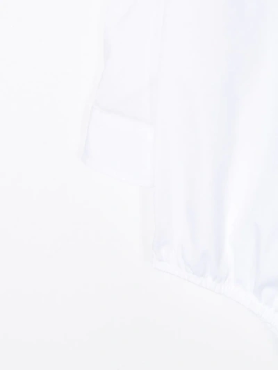 Shop Dolce & Gabbana Poplin Shirt Bodysuit In White