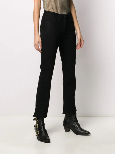 3x1 Flared Cropped Jeans In Black