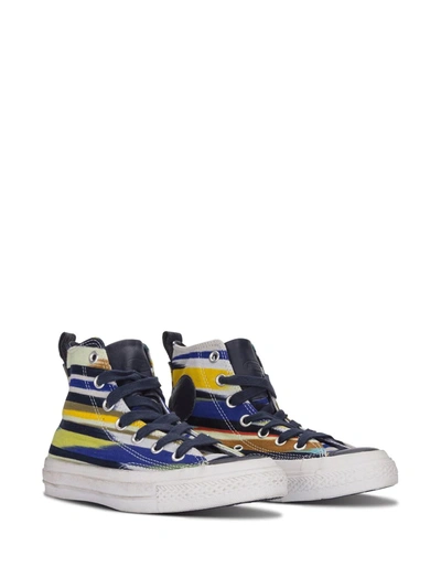 Shop Converse X Missoni Chuck Taylor Spec Hi Sneakers In Blue