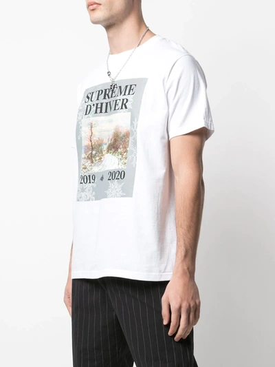 Shop Supreme D Hiver Graphic-print T-shirt In White
