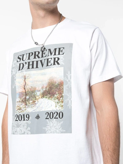 Shop Supreme D Hiver Graphic-print T-shirt In White