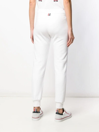 Thom Browne White Classic Loopback Lounge Pants In White
