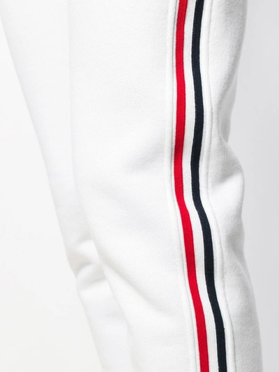 Shop Thom Browne Rwb-stripe Track Pants In White