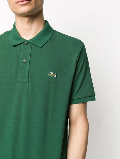 Shop Lacoste Embroidered Logo Polo Shirt In Green