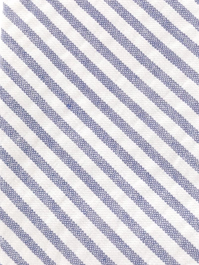 Shop Thom Browne Striped Seersucker Tie In Blue